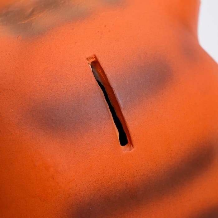 Копилка для денег «Кот с метлой», гипс, рыжий, 22×22×28 см