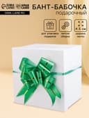 Подарочный Бант - бабочка №4.5, зелёный, для упаковки подарков
