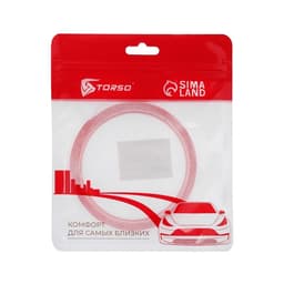 Клейкая лента TORSO, прозрачная, двусторонняя, акриловая, 30 мм × 2 м