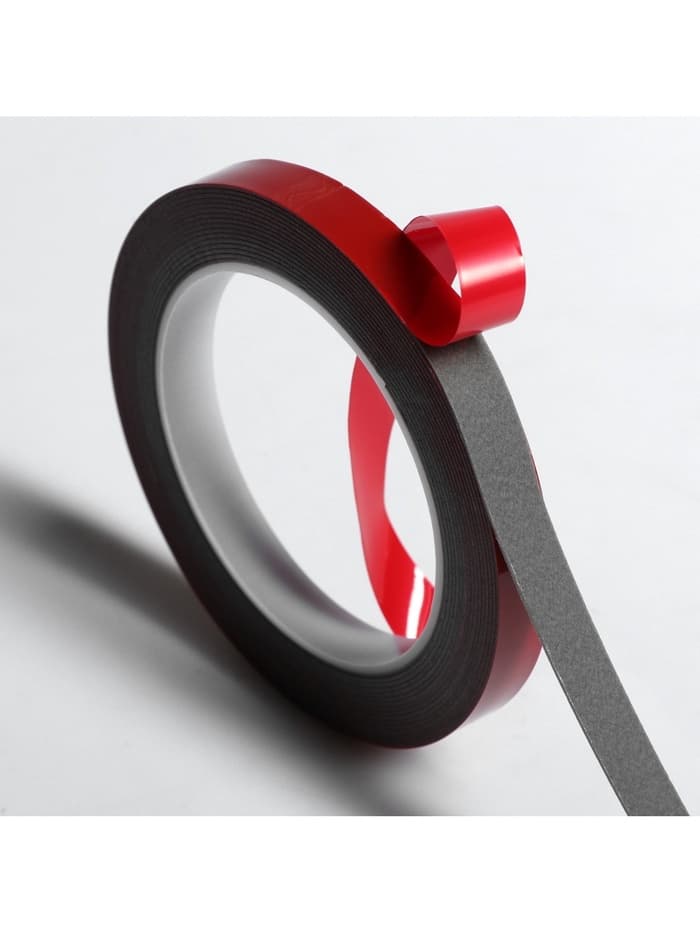 Клейкая лента TORSO, двусторонняя, усиленная, 12 мм × 5 м