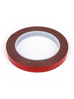 Клейкая лента TORSO, двусторонняя, усиленная, 12 мм × 5 м