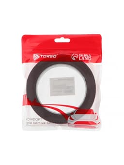 Клейкая лента TORSO, двусторонняя, усиленная, 12 мм × 5 м