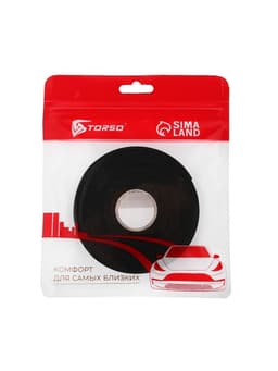 Клейкая лента TORSO, двусторонняя, 10 мм × 5 м