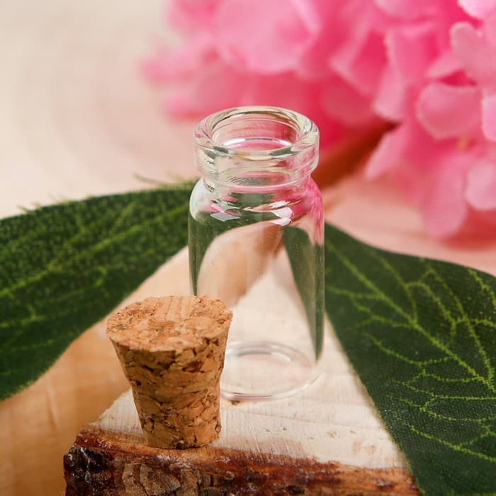 Основа для творчества и декорирования - бутылочка с пробкой, 1 мл, бутылочка: 2.5×0.7 см