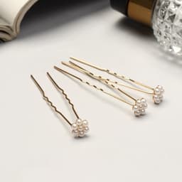 Шпилька для волос «Цветочек», жемчужинки, 6.5 см