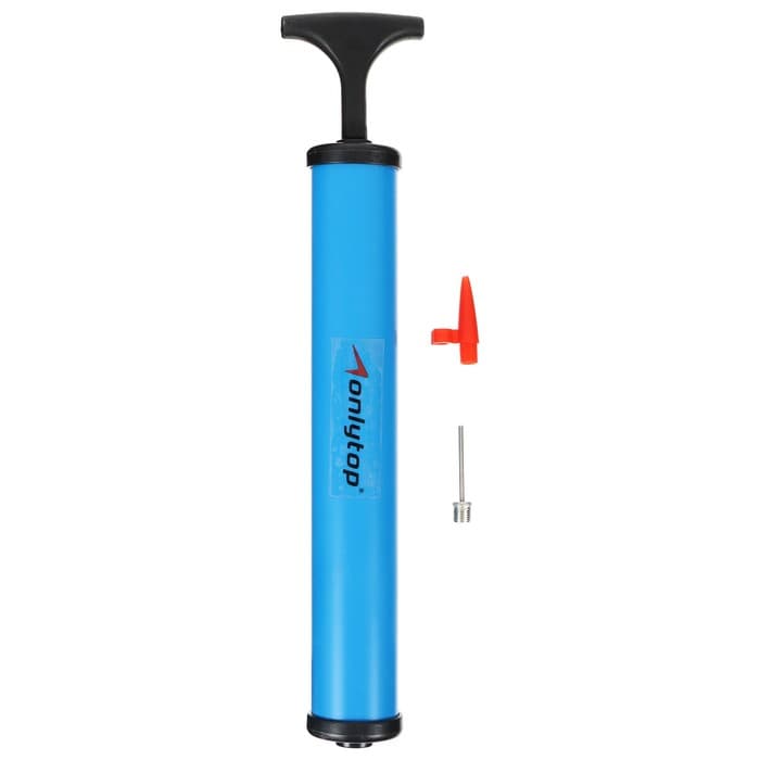 Насос для мячей ONLYTOP, 28 см, 2 насадки, цвет МИКС