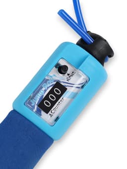 Скакалка спортивная ONLYTOP, 2.55 м, регулируемая, со счётчиком, цвет МИКС