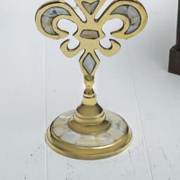 Подсвечник на 1 свечу «Вензель», 23 см, с перламутром