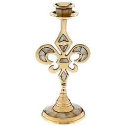 Подсвечник на 1 свечу «Вензель», 23 см, с перламутром