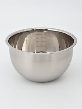 Миска, 1.4 л, d=17 см, с мерной шкалой, нержавеющая сталь