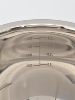 Миска, 1.4 л, d=17 см, с мерной шкалой, нержавеющая сталь