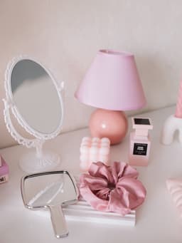 Зеркало декоративное, с увеличением х2, двустороннее, 16.5×24.5 см, (11×15.5 см), белое