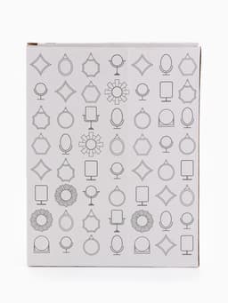 Зеркало декоративное, с увеличением х2, двустороннее, 16.5×24.5 см, (11×15.5 см), белое