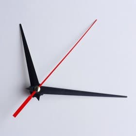 Комплект стрелок для часов, 3 шт., 75/93/143, чёрные