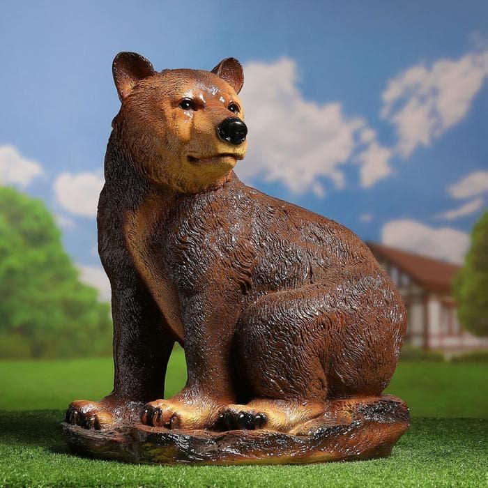 Садовая фигура из гипса «Медведь большой», 40×50×48 см