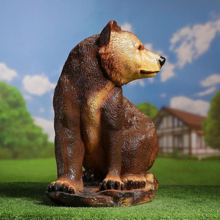 Садовая фигура из гипса «Медведь большой», 40×50×48 см