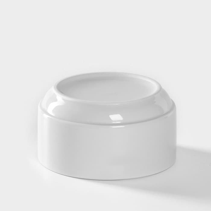 Бульонница Добрушский завод «Бельё», 300 мл, d=10.5 см, фарфор, белая