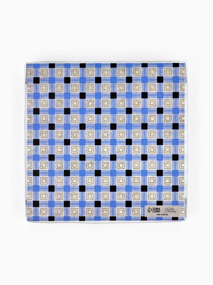 Коробка для печенья, кондитерская упаковка с пластиковой крышкой, For real man, 18×18×3 см