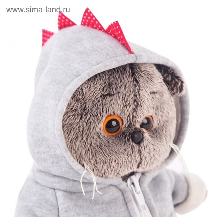 Мягкая игрушка «Кот Басик», в толстовке дракончик, 25 см, МИКС