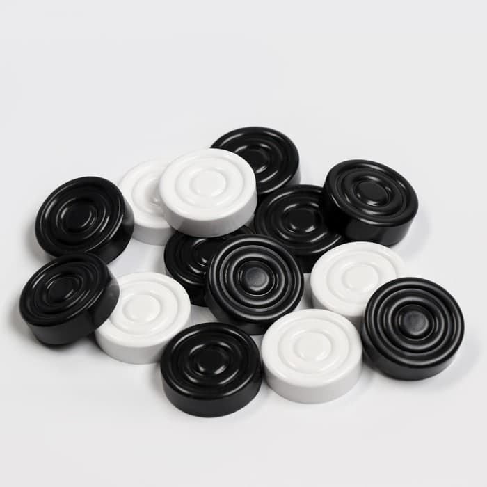 Шашки, настольная игра, d=3 см, h=0.9 см