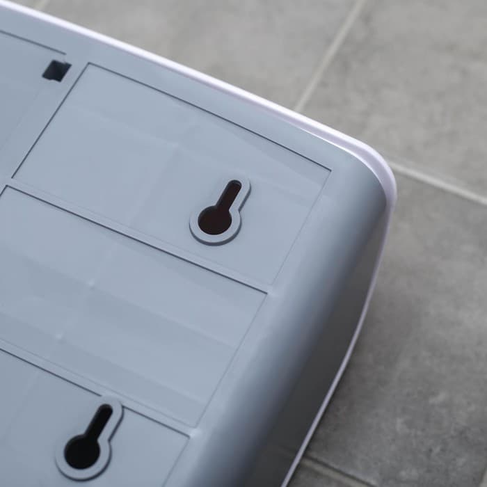 Диспенсер для бумажных полотенец в листах, пластик, 21.5×9×26.5 см, белый