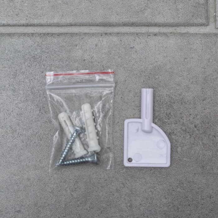 Диспенсер для бумажных полотенец в листах, пластик, 21.5×9×26.5 см, белый