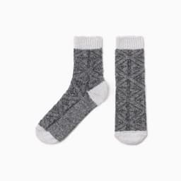 Носки детские шерстяные «Фактурная вязка» серые, размер 18