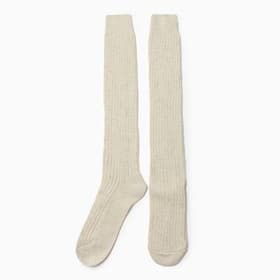 Гольфы женские шерстяные «Рубчик» белые, р-р 23