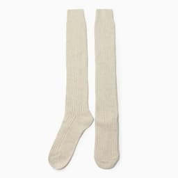 Гольфы женские шерстяные «Рубчик» белые, р-р 23