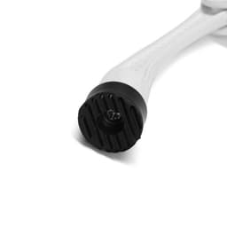 Фиксатор дверной «АЛЛЮР» КН-130 WW, «козья ножка», белый