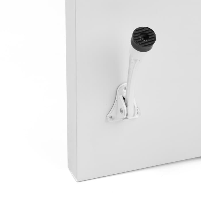 Фиксатор дверной «АЛЛЮР» КН-130 WW, «козья ножка», белый