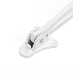 Фиксатор дверной «АЛЛЮР» КН-130 WW, «козья ножка», белый