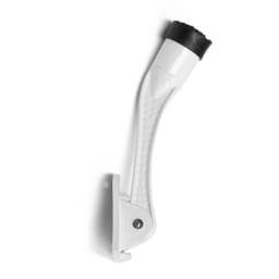 Фиксатор дверной «АЛЛЮР» КН-130 WW, «козья ножка», белый