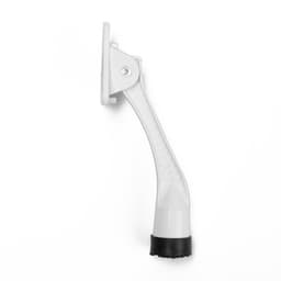 Фиксатор дверной «АЛЛЮР» КН-130 WW, «козья ножка», белый