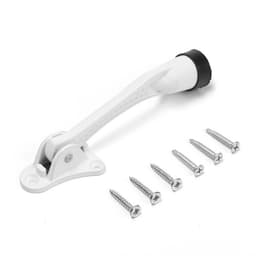 Фиксатор дверной «АЛЛЮР» КН-130 WW, «козья ножка», белый