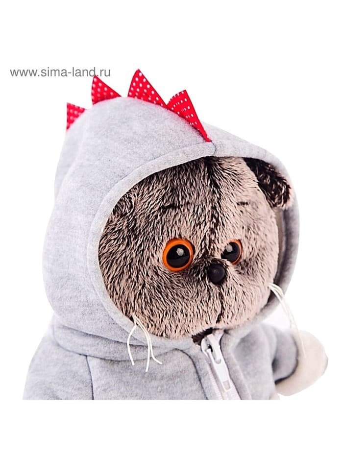 Мягкая игрушка «Кот Басик», в толстовке дракончик, 22 см, МИКС