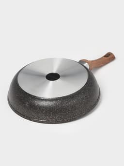 Сковорода KUKMARA Granit Ultra original, d=28 см, пластиковая ручка, антипригарное покрытие, литой алюминий, коричневая
