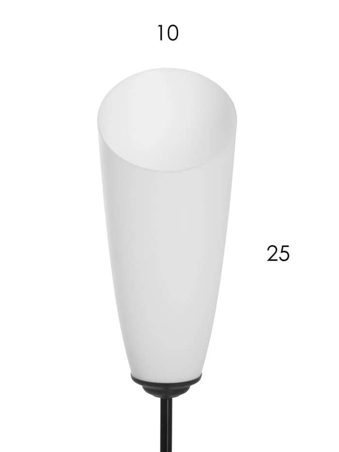 Торшер напольный BayerLux «Симпл», 2×15 Вт, E27, черный, 37×28×154 см