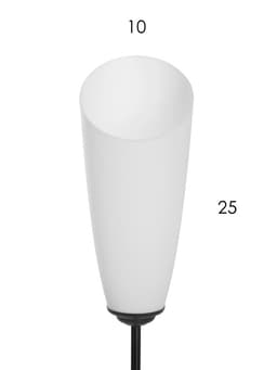 Торшер напольный BayerLux «Симпл», 2×15 Вт, E27, черный, 37×28×154 см