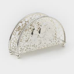 Салфетница декоративная «Птицы», 14×4.5×8.5 см, серебристая