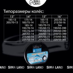 Цепи противоскольжения R=13 - 16, набор 2 шт.