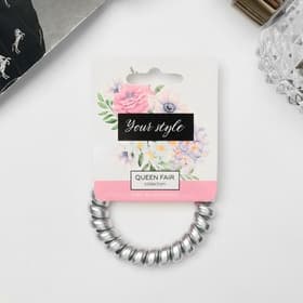 Резинка для волос QF «Пружинка», матовый перелив, d=5.5 см