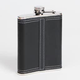 Подарочный набор «Фляжка и шахматы» 7 в 1, металл и искусственная кожа