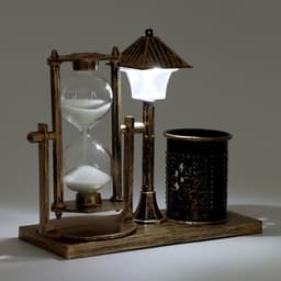 Часы песочные «Уличный фонарик», органайзер, подсветка, 6.5×15.5×14.5 см