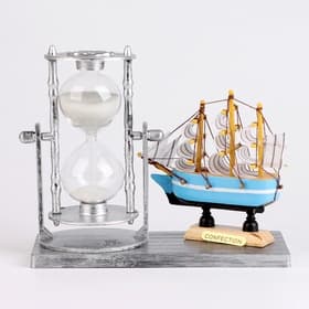 Часы песочные «Фрегат», сувенирные, 15.5×6.5×12.5 см