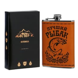 Фляжка «Рыбак», нержавеющая сталь, 270 мл, 9 oz