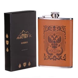 Фляжка «Россия», нержавеющая сталь, 270 мл, 9 oz