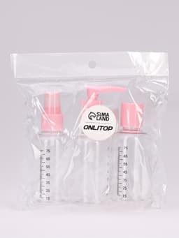 Набор для хранения, 3 предмета, со шкалой деления, розовый