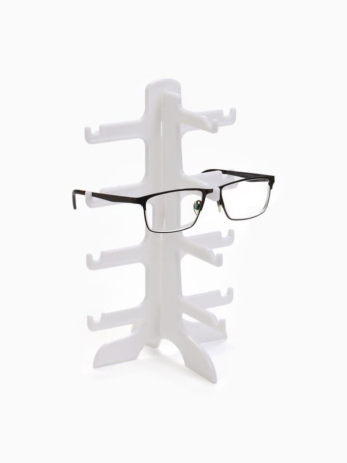 Подставка под очки 4 места, 15.5×14×25.5 см, белая