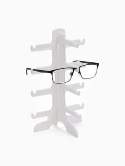 Подставка под очки 4 места, 15.5×14×25.5 см, белая